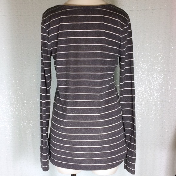 Lou & Grey Sweater Striped Hi-Lo sz Medium - Picture 4 of 7